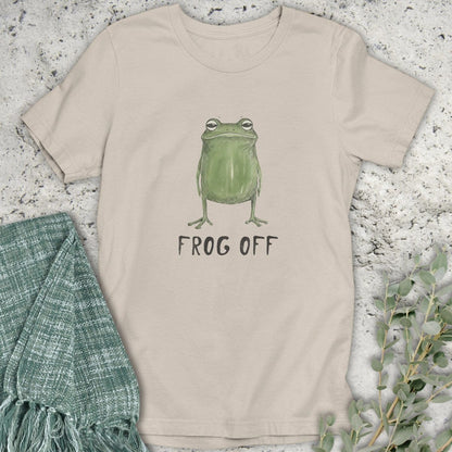 Stepping Green T-Shirt Frog Off Organic T-Shirt