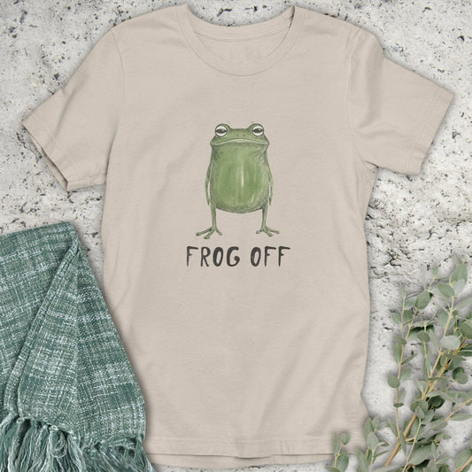 Stepping Green T-Shirt Frog Off Organic T-Shirt