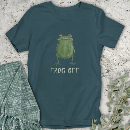 Stepping Green T-Shirt Frog Off Organic T-Shirt