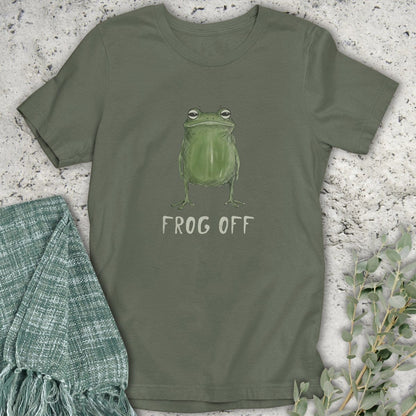 Stepping Green T-Shirt Frog Off Organic T-Shirt