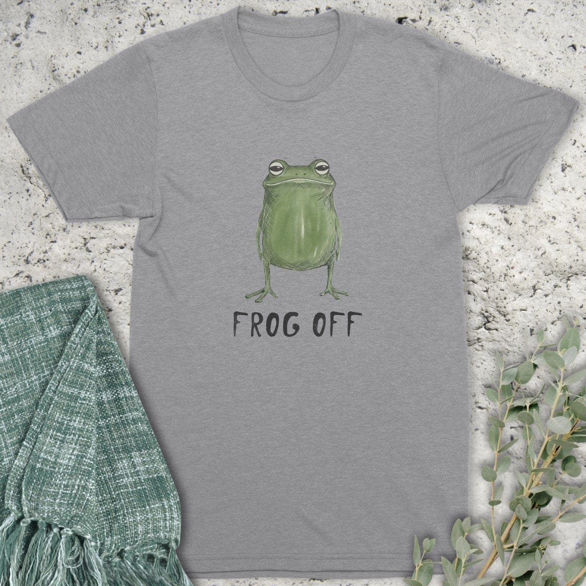 Stepping Green T-Shirt Frog Off Organic T-Shirt