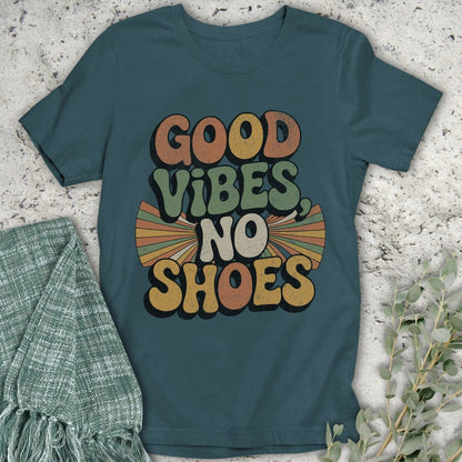 Stepping Green T-Shirt Good Vibes T-Shirt