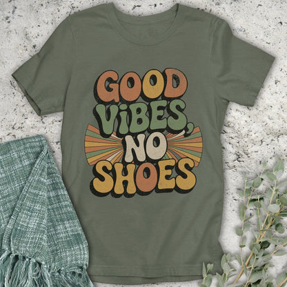 Stepping Green T-Shirt Good Vibes T-Shirt