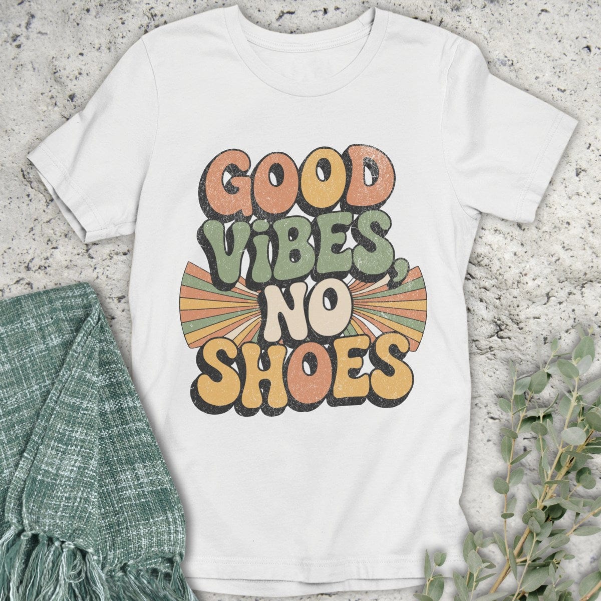 Stepping Green T-Shirt Good Vibes T-Shirt