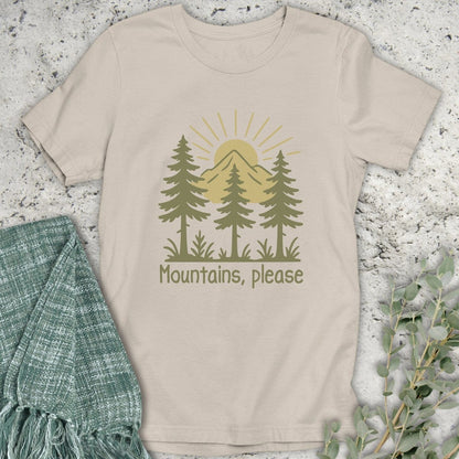 Stepping Green T-Shirt Green Mountains Please T-Shirt