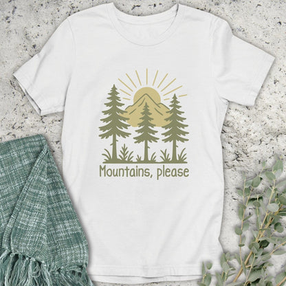 Stepping Green T-Shirt Green Mountains Please T-Shirt