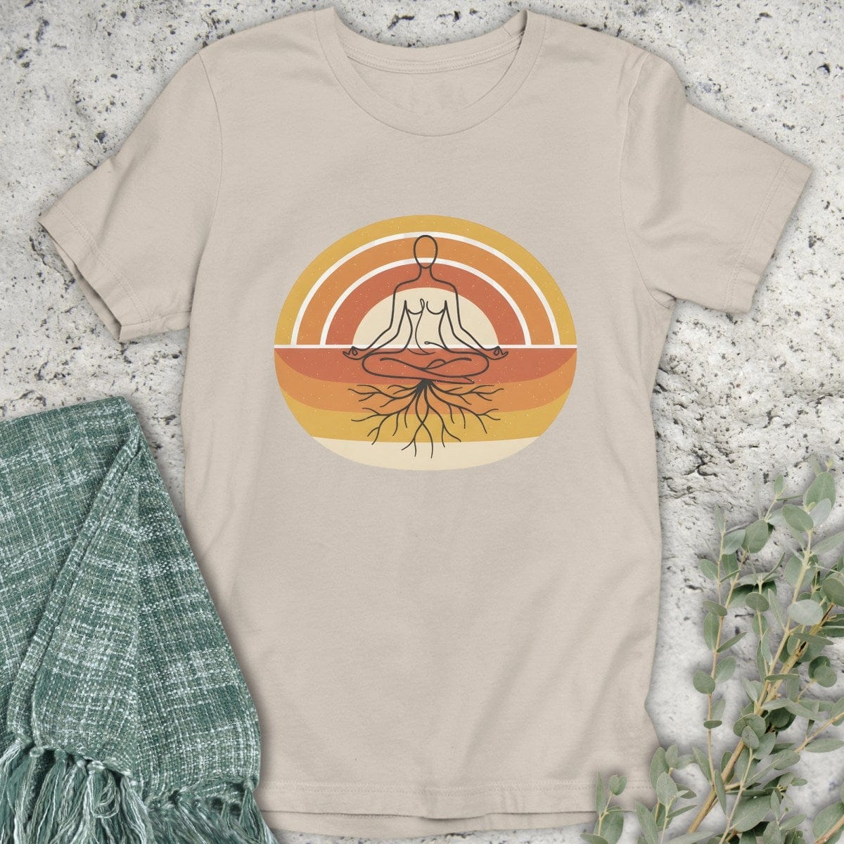 Stepping Green T-Shirt Grounded Sunset T-Shirt