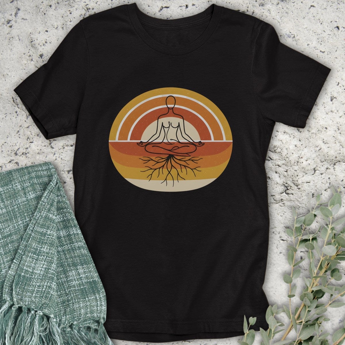 Stepping Green T-Shirt Grounded Sunset T-Shirt