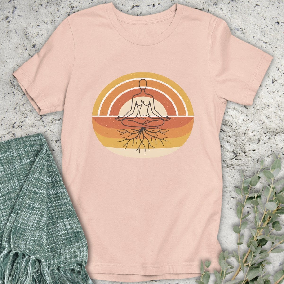 Stepping Green T-Shirt Grounded Sunset T-Shirt