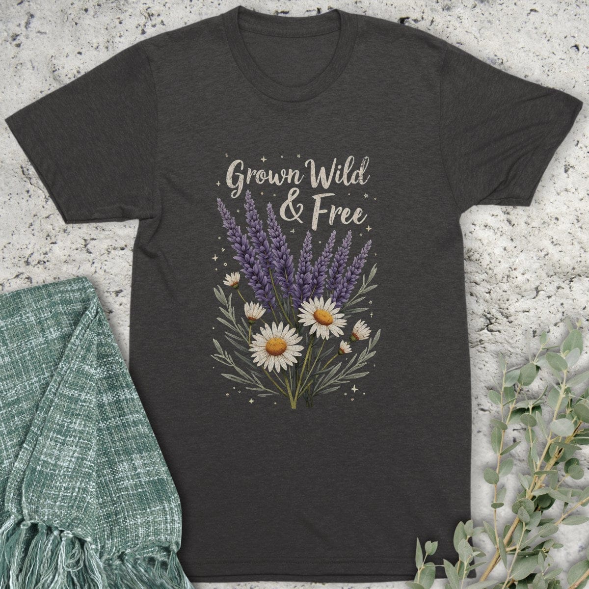 Stepping Green T-Shirt Grown Wild and Free Organic T-Shirt
