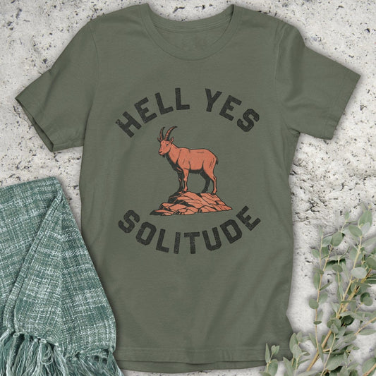 Stepping Green T-Shirt Hell Yes Solitude Organic T-Shirt