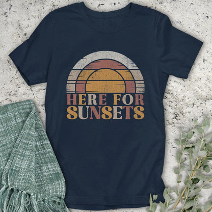 Stepping Green T-Shirt Here For Sunsets T-Shirt