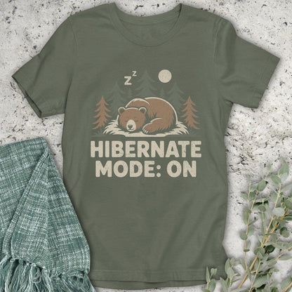Stepping Green T-Shirt Hibernate Bear T-Shirt