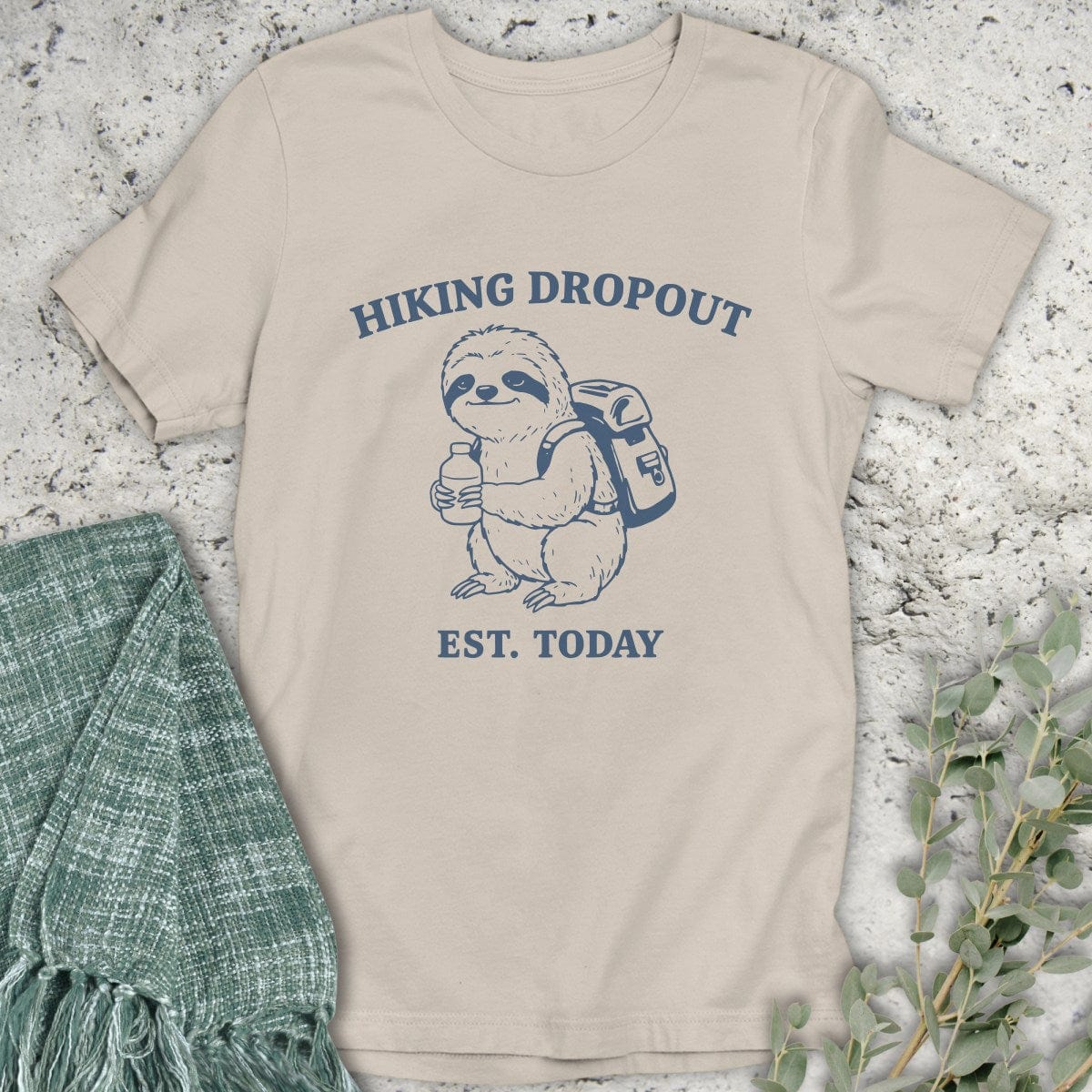 Stepping Green T-Shirt Hiking Dropout T-Shirt