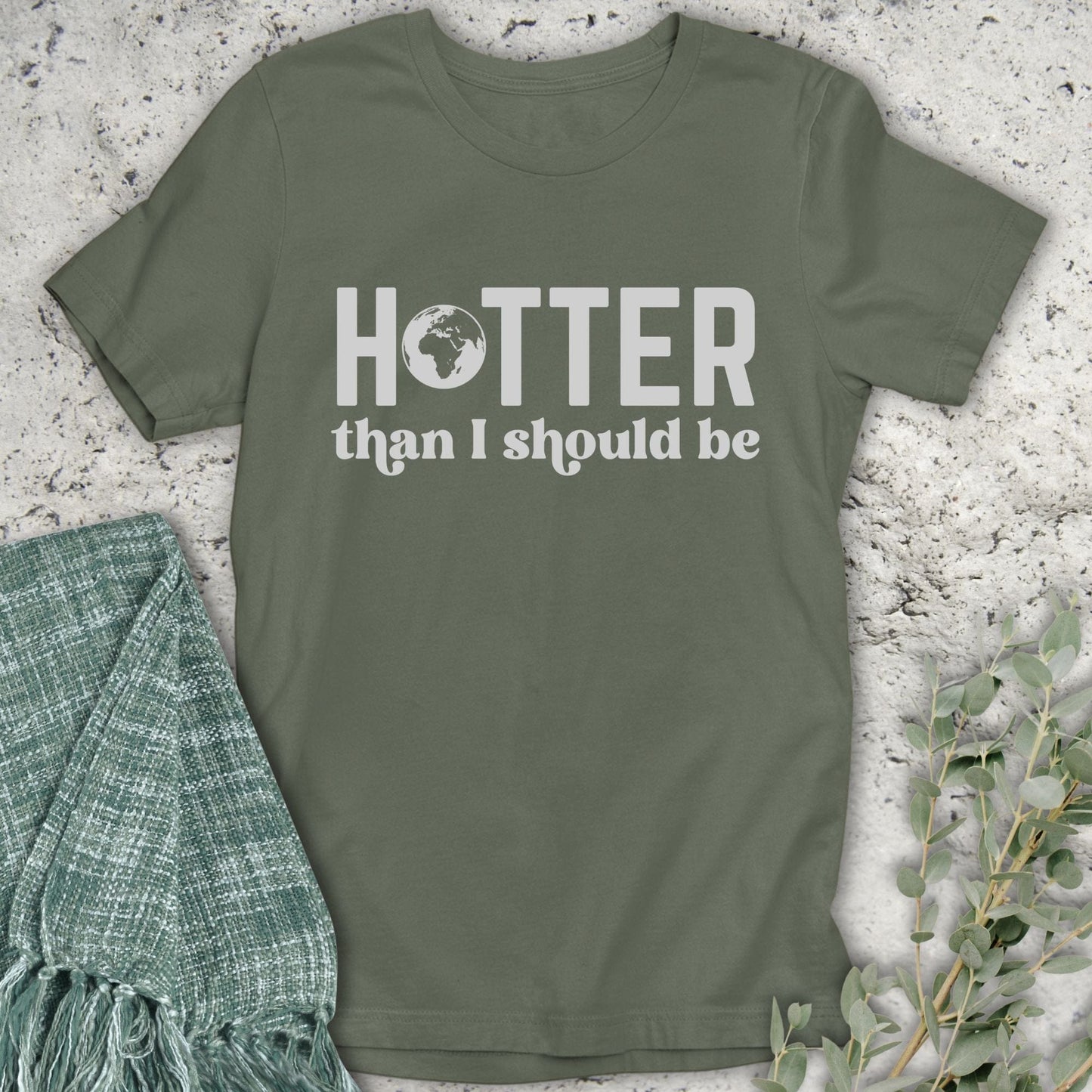 Stepping Green T-Shirt Hotter Organic T-Shirt