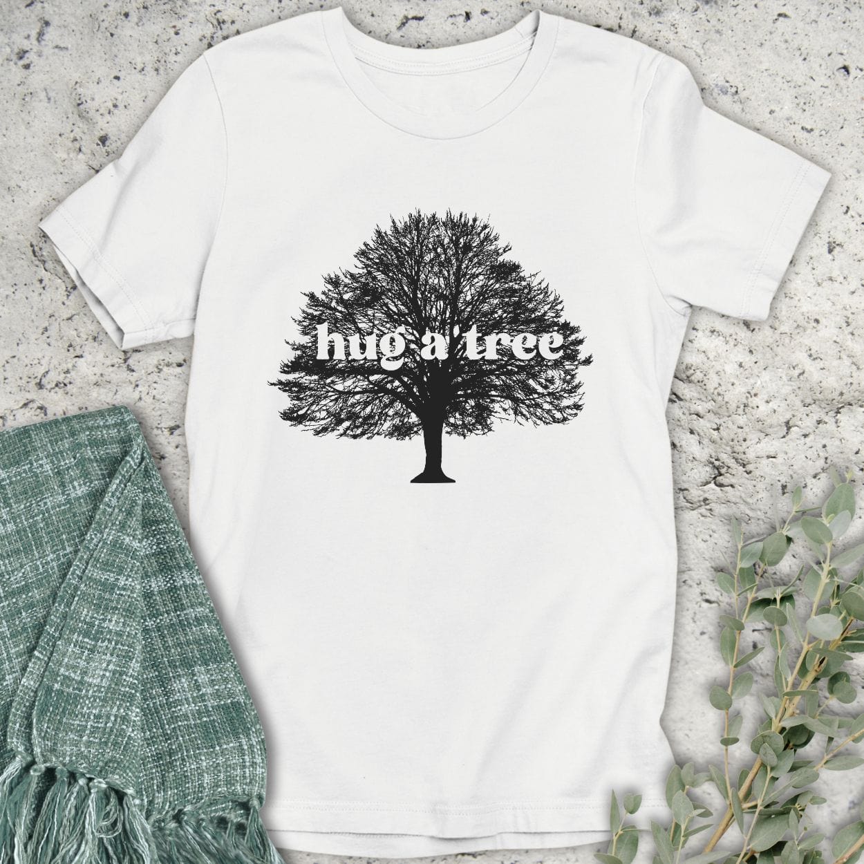 Stepping Green T-Shirt Hug A Tree T-Shirt