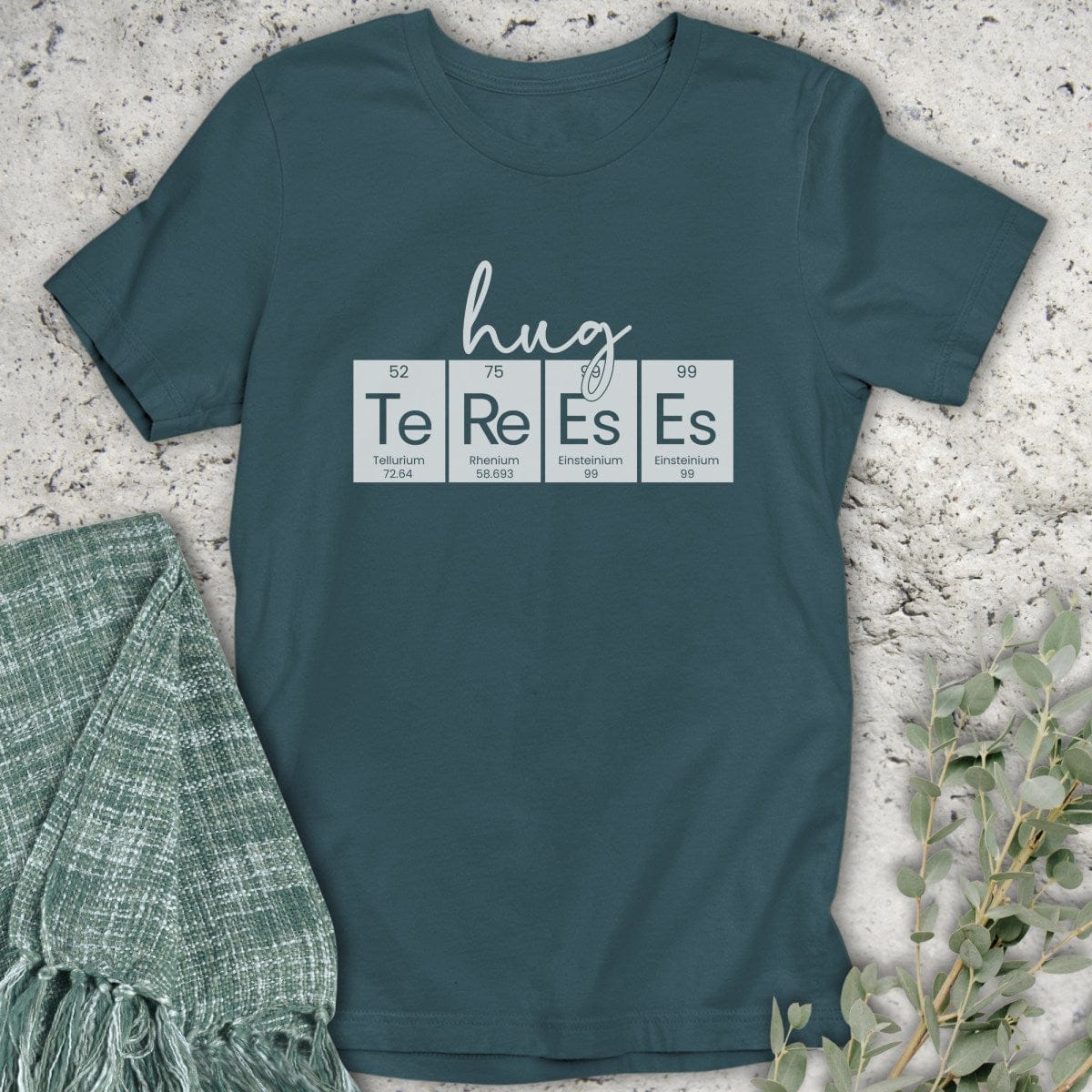 Stepping Green T-Shirt Hug Trees Periodic Table T-Shirt