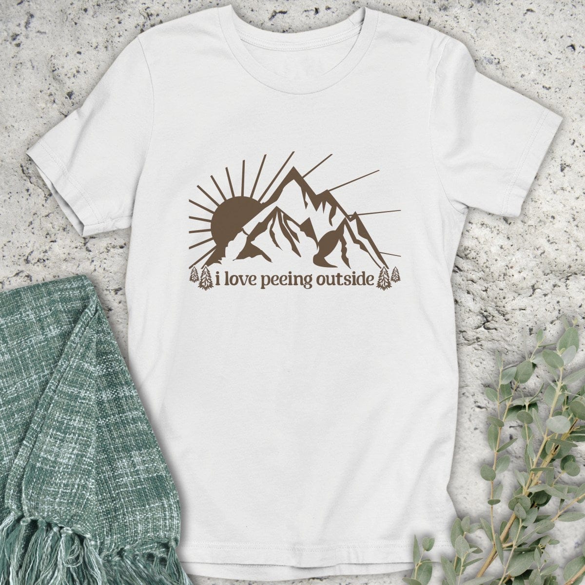 Stepping Green T-Shirt I Love Peeing Outside (Smaller) T-Shirt