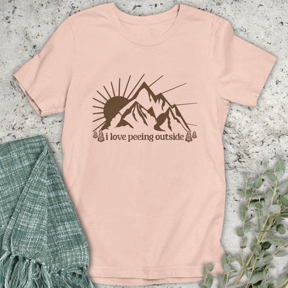 Stepping Green T-Shirt I Love Peeing Outside (Smaller) T-Shirt