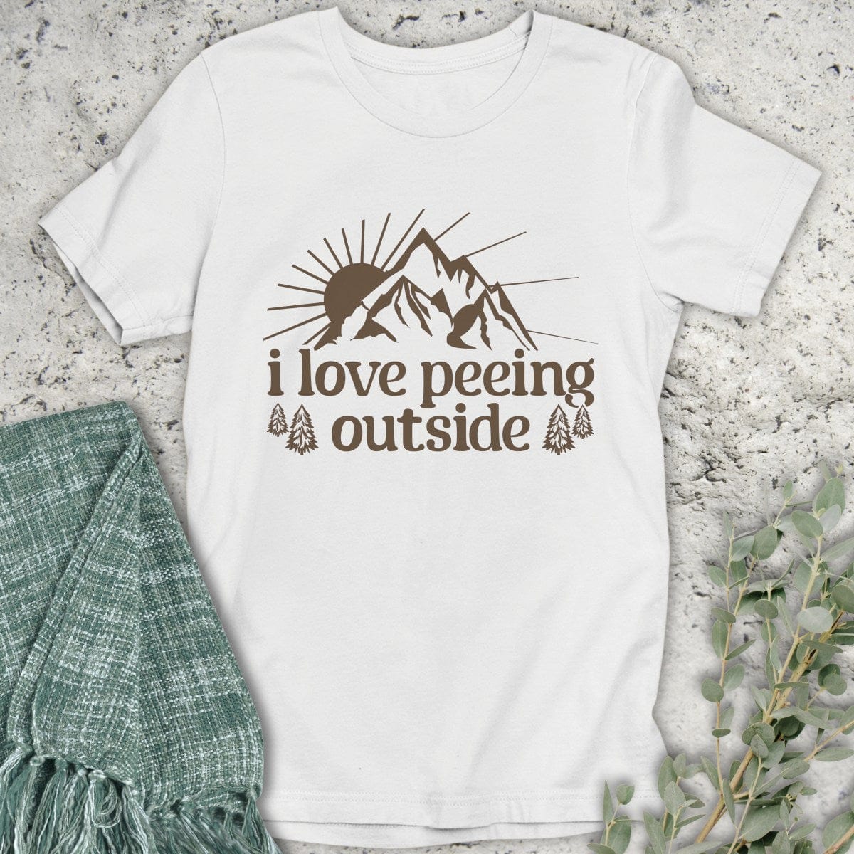 Stepping Green T-Shirt I Love Peeing Outside T-Shirt