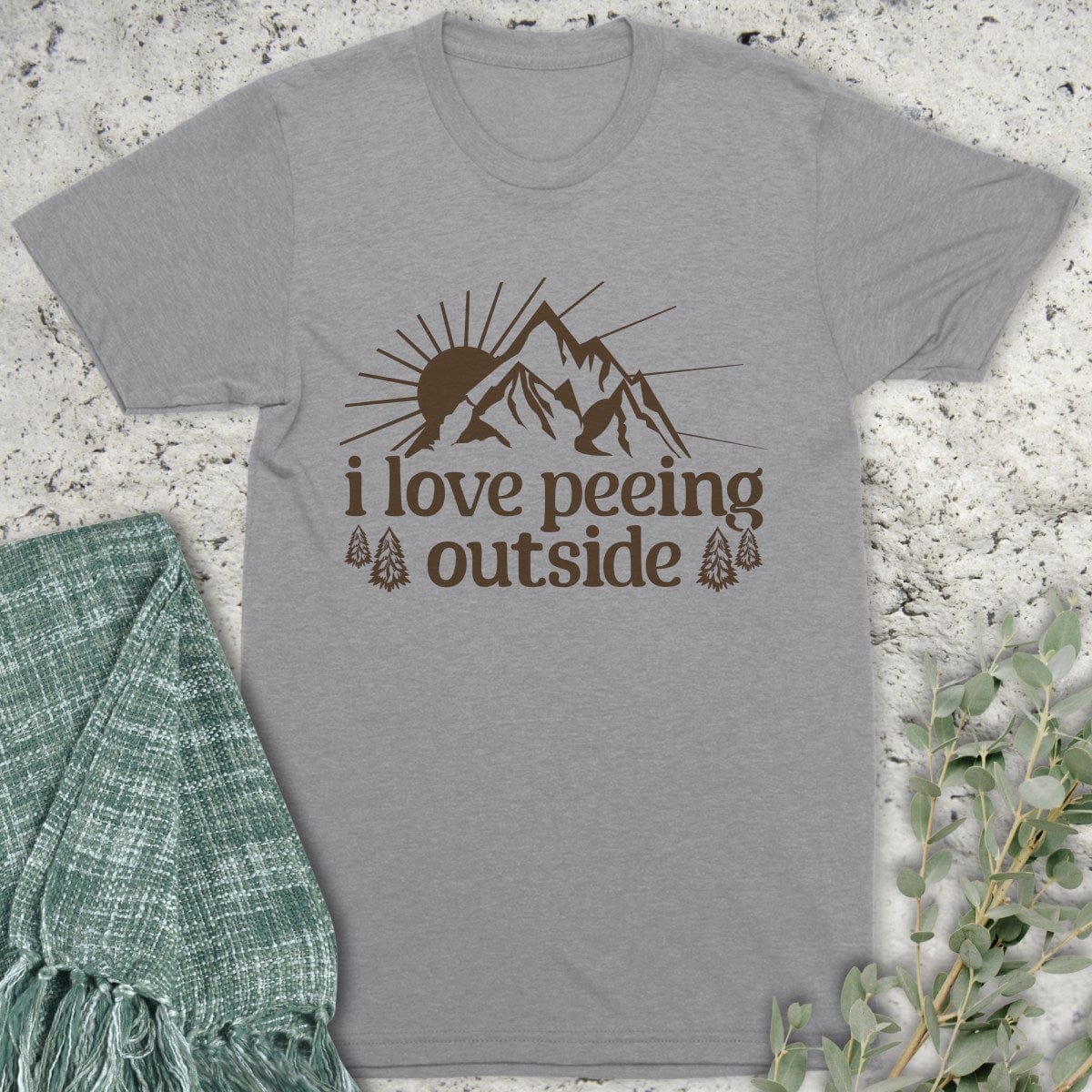 Stepping Green T-Shirt I Love Peeing Outside T-Shirt