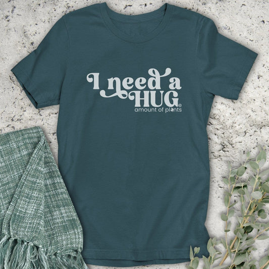 Stepping Green T-Shirt I Need A Hug Organic T-Shirt