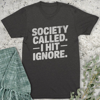 Stepping Green T-Shirt Ignore Society Organic T-Shirt