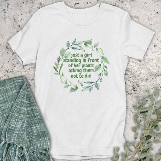 Stepping Green T-Shirt Just A Girl T-Shirt