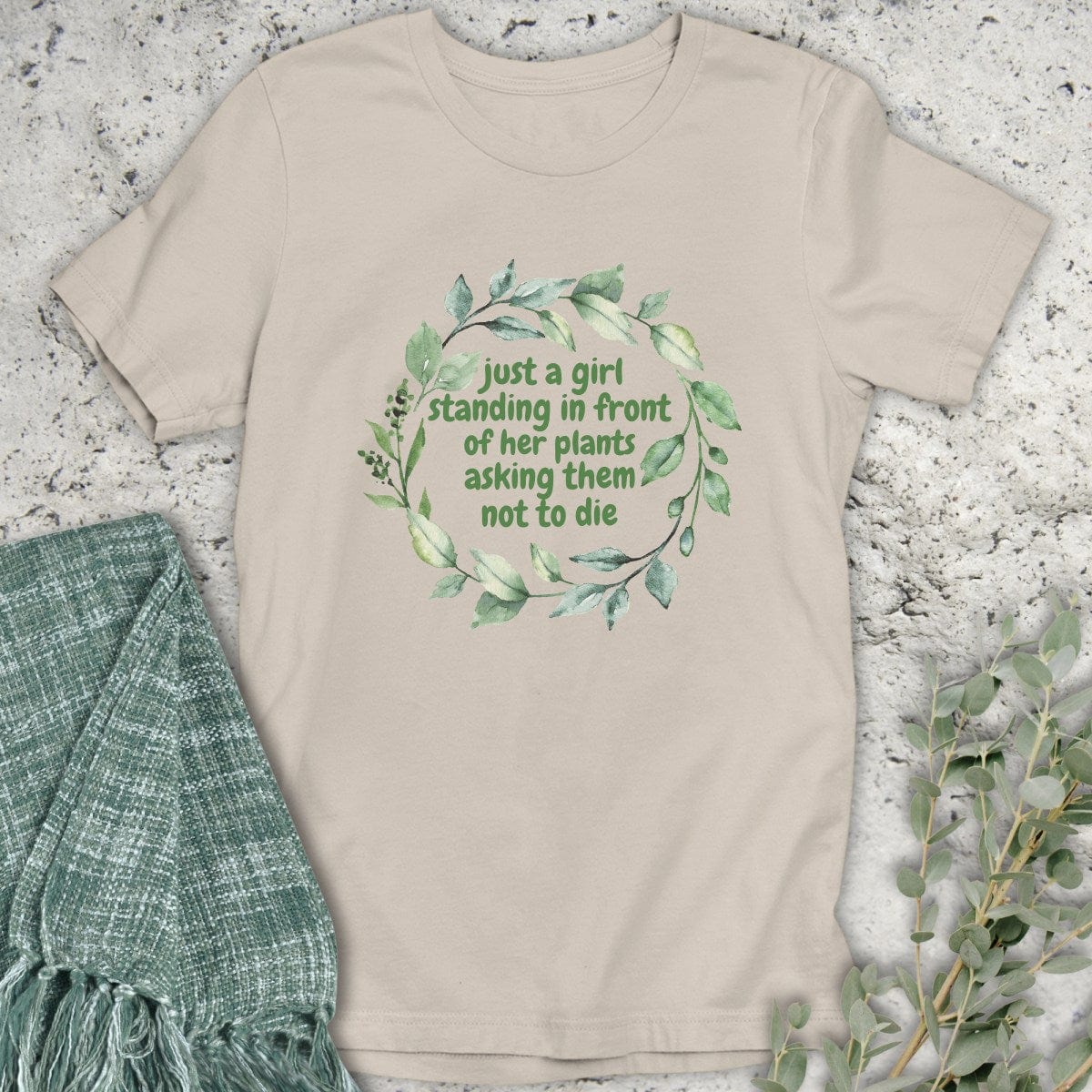 Stepping Green T-Shirt Just A Girl T-Shirt