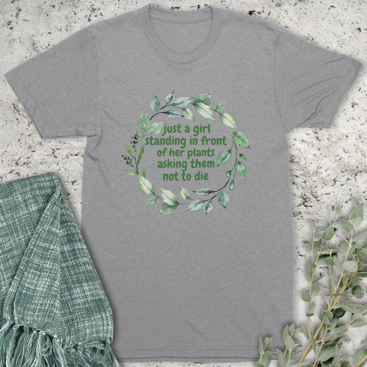 Stepping Green T-Shirt Just A Girl T-Shirt