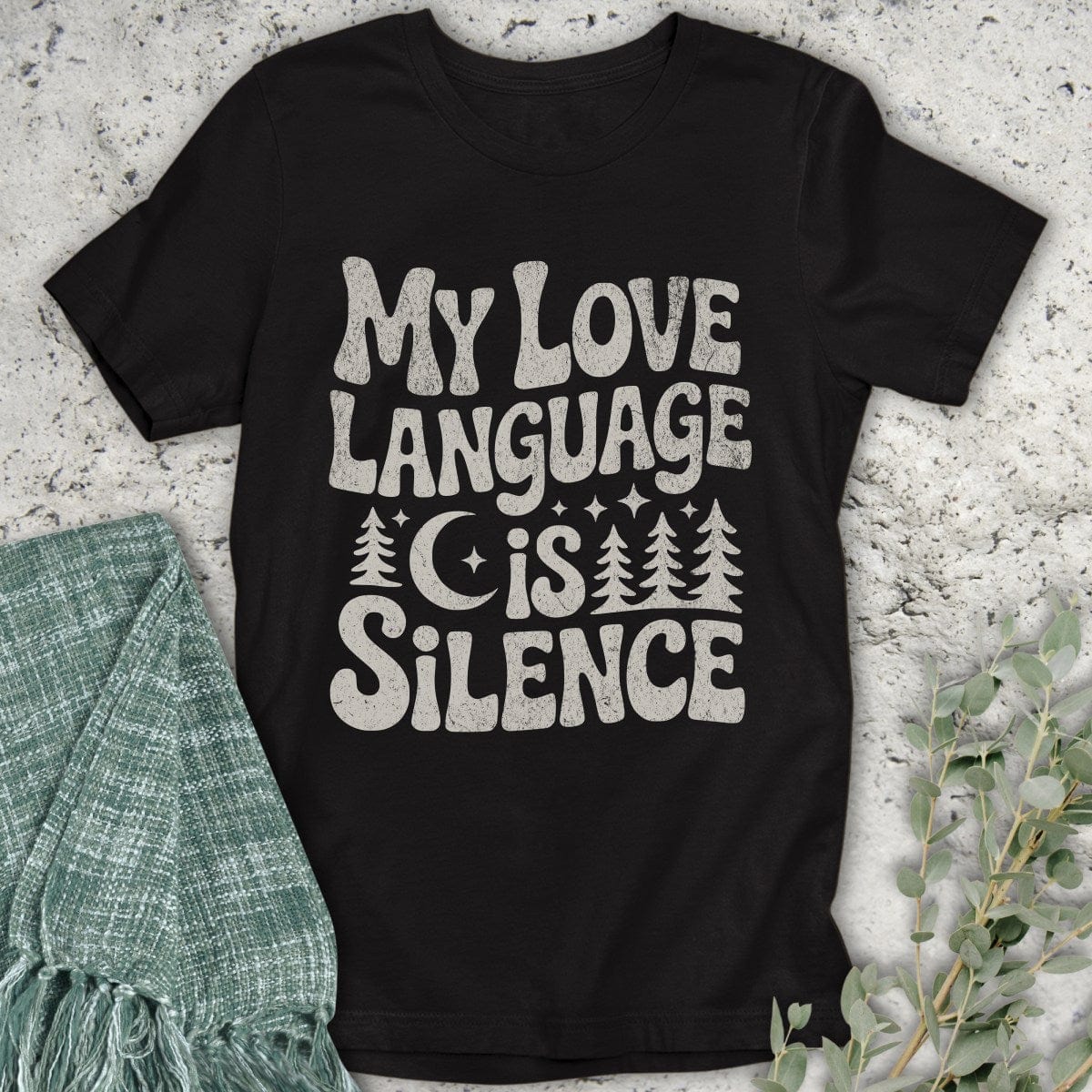 Stepping Green T-Shirt Language Is Silence T-Shirt