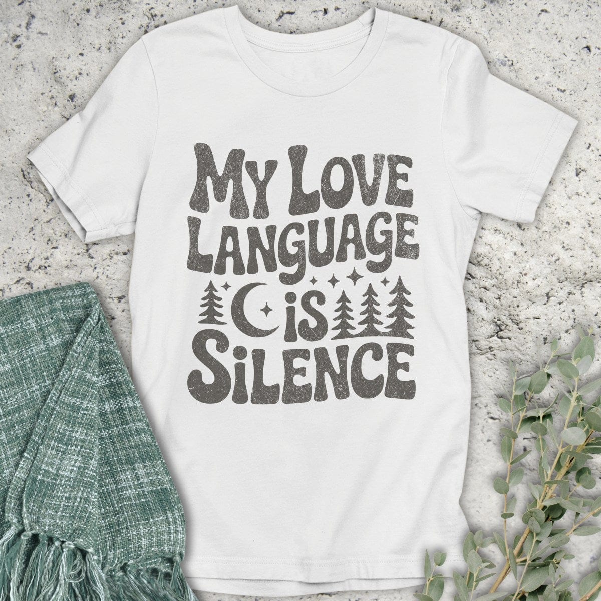 Stepping Green T-Shirt Language Is Silence T-Shirt