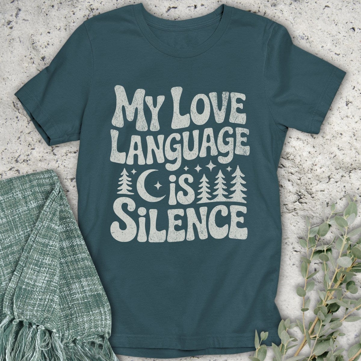 Stepping Green T-Shirt Language Is Silence T-Shirt