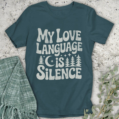 Stepping Green T-Shirt Language Is Silence T-Shirt