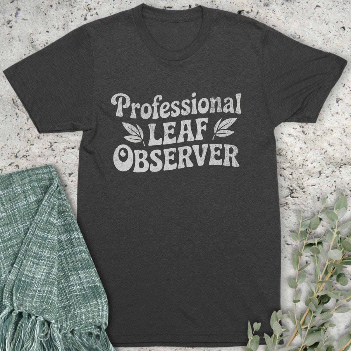 Stepping Green T-Shirt Leaf Observer Organic T-Shirt