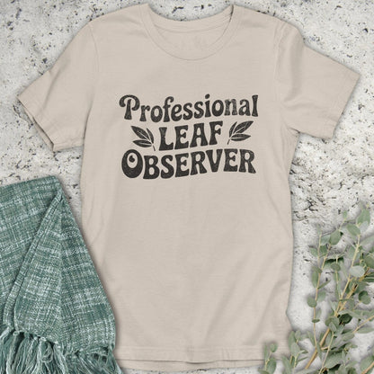 Stepping Green T-Shirt Leaf Observer T-Shirt
