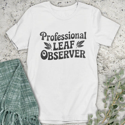 Stepping Green T-Shirt Leaf Observer T-Shirt