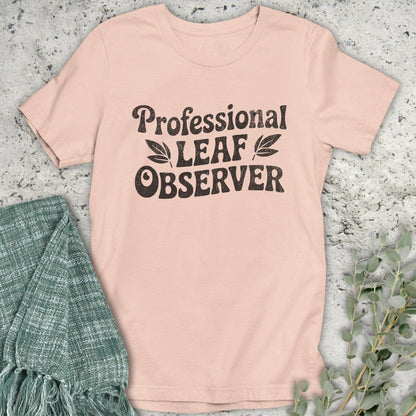 Stepping Green T-Shirt Leaf Observer T-Shirt