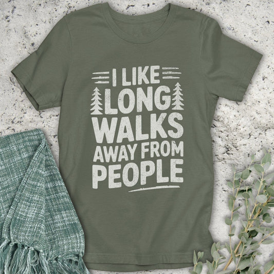 Stepping Green T-Shirt Long Walks T-Shirt