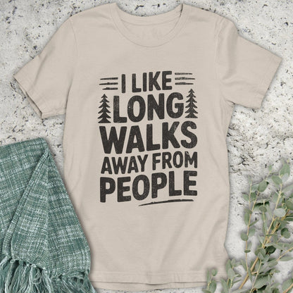 Stepping Green T-Shirt Long Walks T-Shirt
