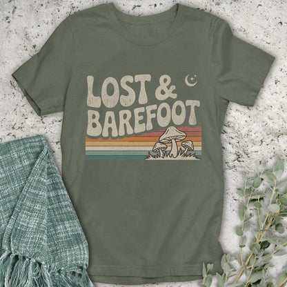 Stepping Green T-Shirt Lost & Barefoot T-Shirt