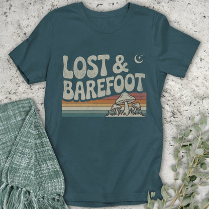 Stepping Green T-Shirt Lost & Barefoot T-Shirt