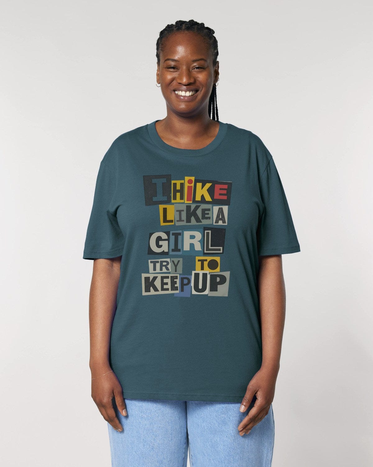 Stepping Green T-Shirt Magazine Hike Like A Girl Organic T-Shirt