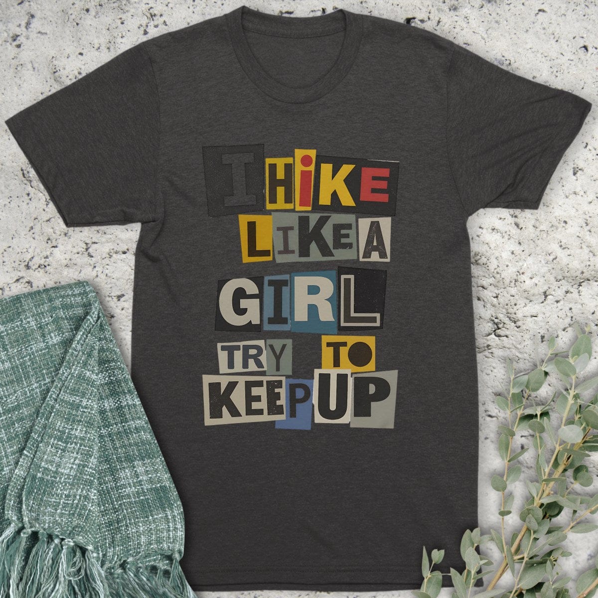 Stepping Green T-Shirt Magazine Hike Like A Girl Organic T-Shirt