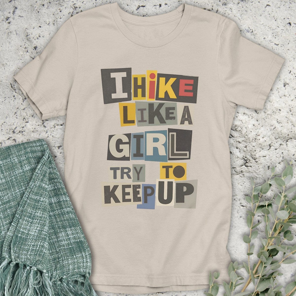Stepping Green T-Shirt Magazine Hike Like A Girl T-Shirt