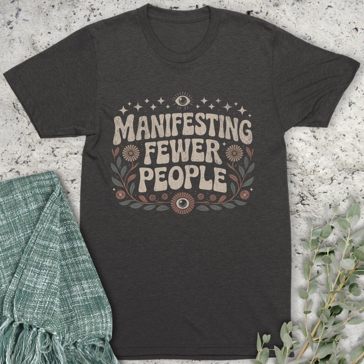 Stepping Green T-Shirt Manifesting Fewer People Organic T-Shirt