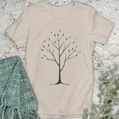 Stepping Green T-Shirt Minimalist Tree T-Shirt