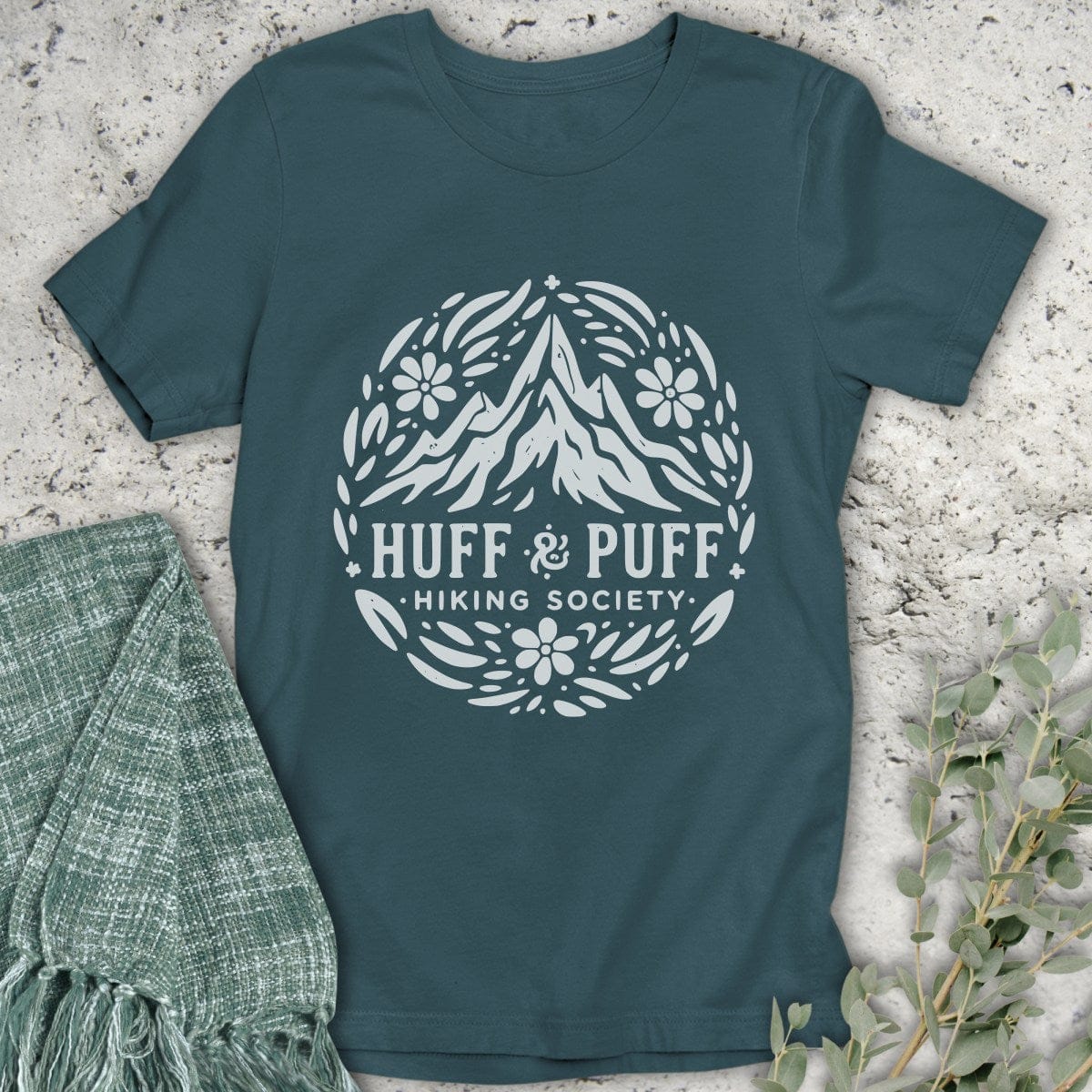 Stepping Green T-Shirt Monochrome Puff Organic T-Shirt