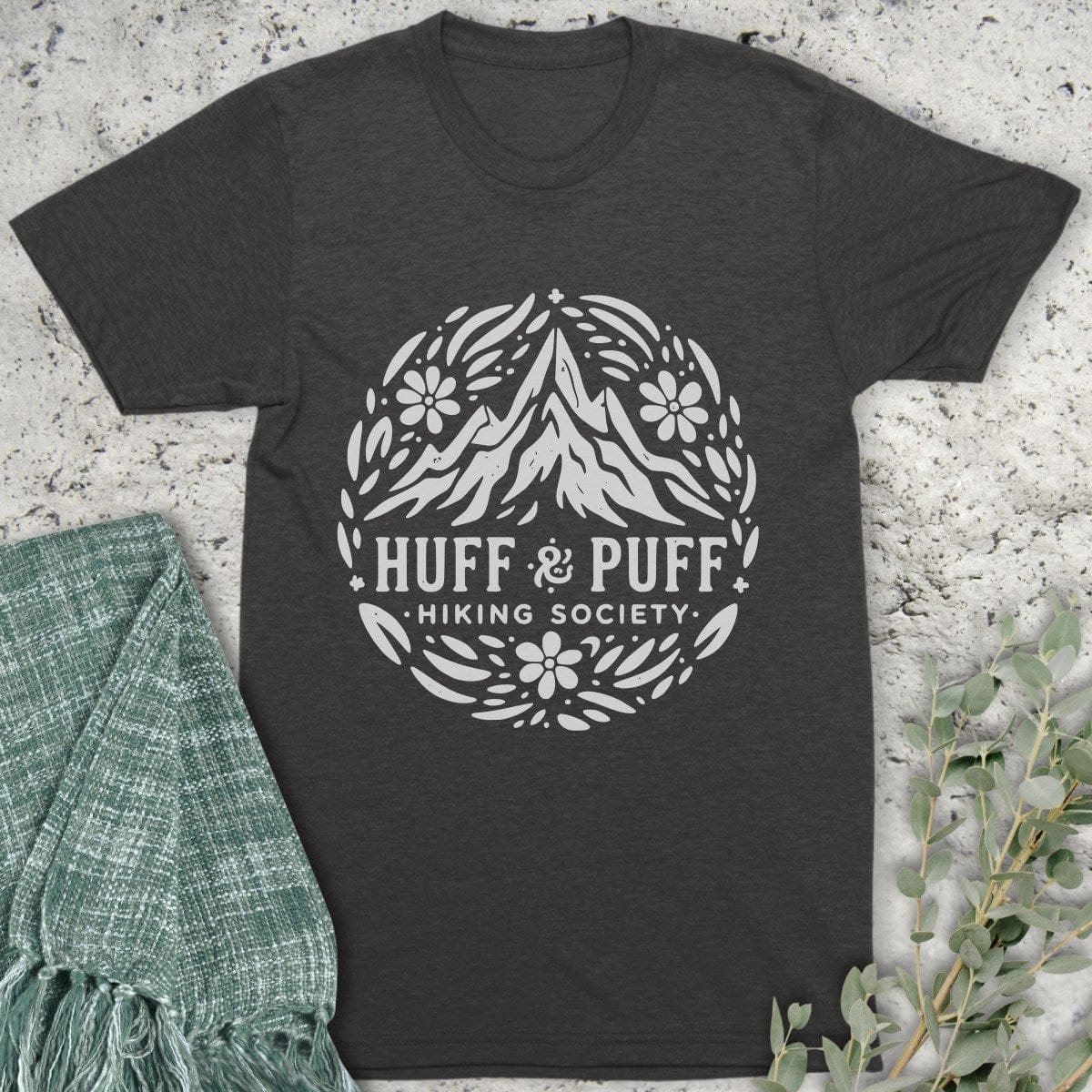 Stepping Green T-Shirt Monochrome Puff Organic T-Shirt