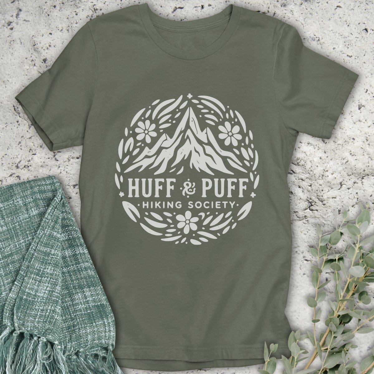 Stepping Green T-Shirt Monochrome Puff T-Shirt